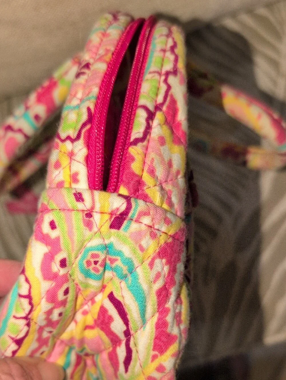 Quilted Pink Lola Vera Bradley Bag Retired Pattern 